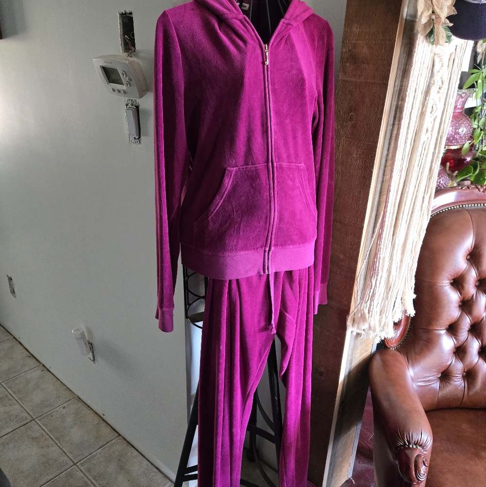 Juicy Couture Fuchsia Velour Jacket
